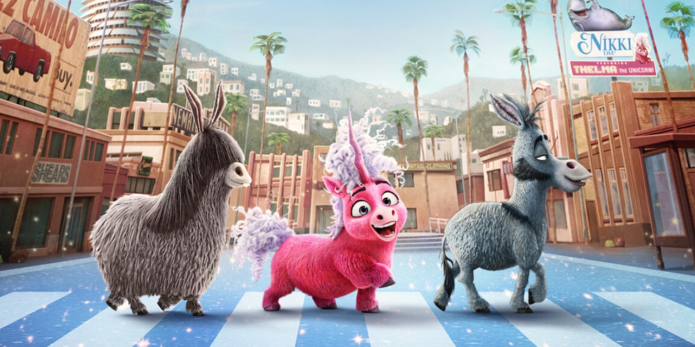 Thelma and her friends in Thelma the Unicorn