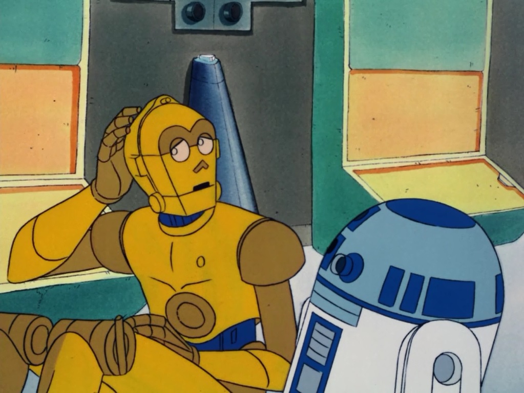 Star Wars' C-3PO and R2-D2 in The Faithful Wookiee.