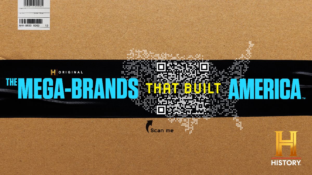 Key art for the History TV show The Mega-Brands That Built America
