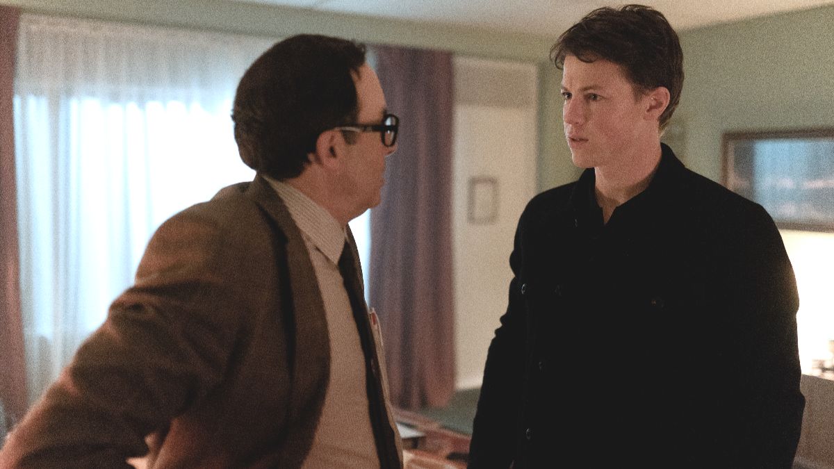PJ Byrne as Deck Shifflet and Milo Callaghan as Rudy Baylor in The Rainmaker Episode 2. (Photo Credit: Courtesy of USA.)