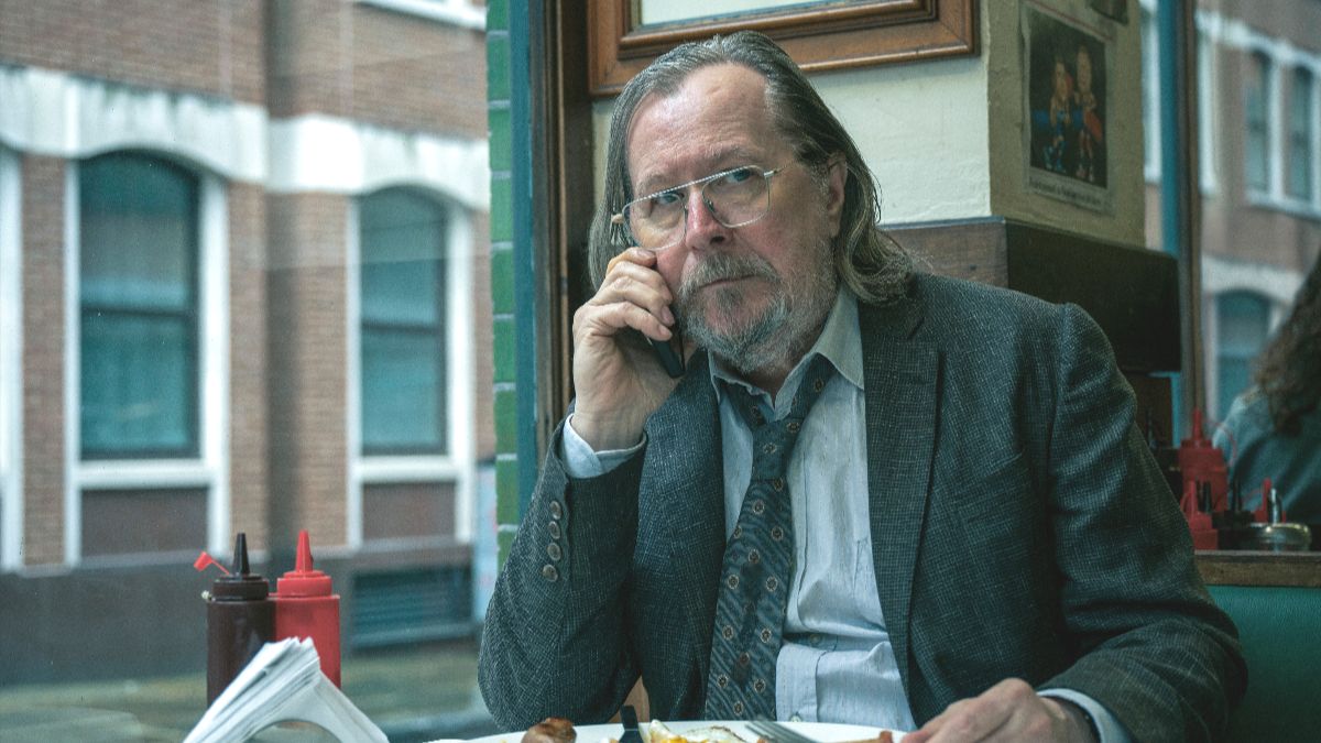 Sir Gary Oldman stars as Jackson Lamb in Season 5 of the Apple TV+ series Slow Horses. (Photo Credit: Courtesy of Apple TV+.)