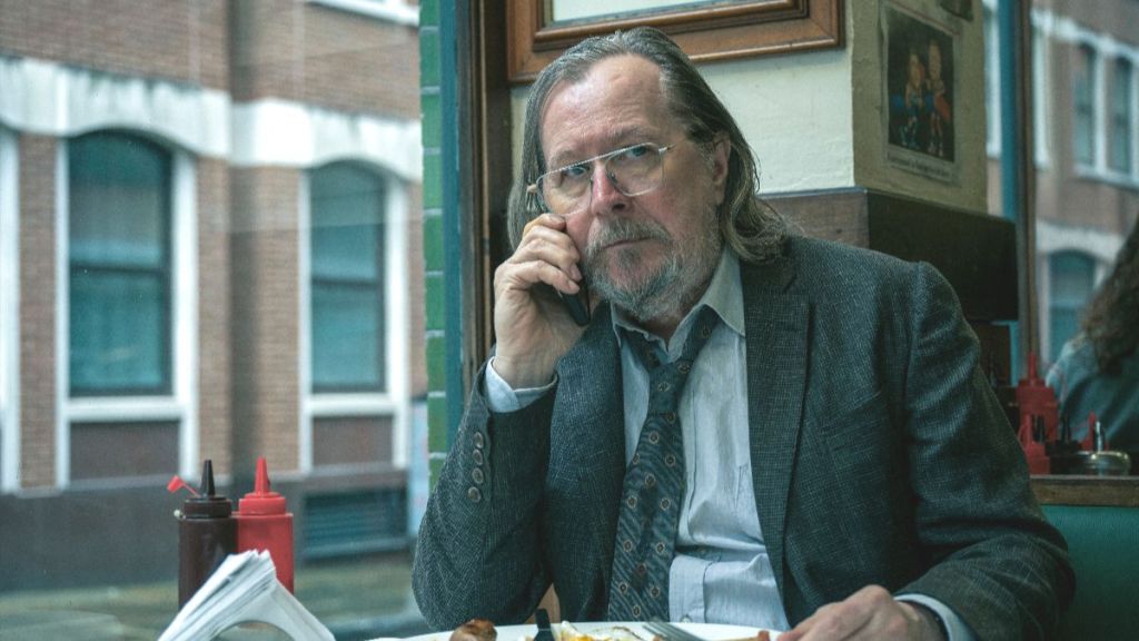 Sir Gary Oldman stars as Jackson Lamb in Season 5 of the Apple TV+ series Slow Horses. (Photo Credit: Courtesy of Apple TV+.)