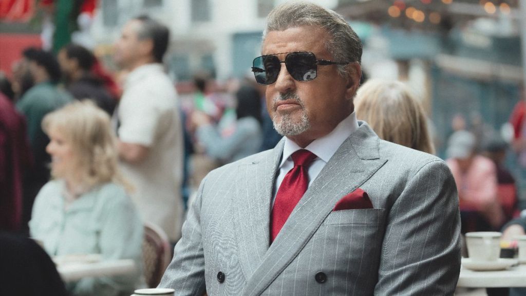 Sylvester Stallone stars as Dwight Manfredi in Season 3 of the Paramount+ show Tulsa King. (Photo Credit: Courtesy of Paramount+.)
