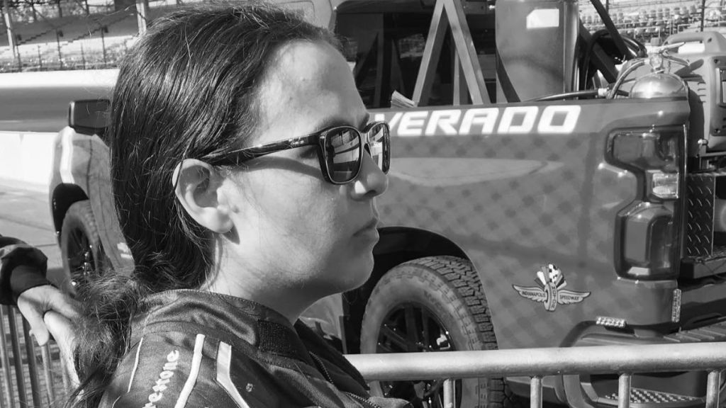 Brittany Frederick at Indianapolis Motor Speedway. (Photo Credit: Brittany Frederick.)