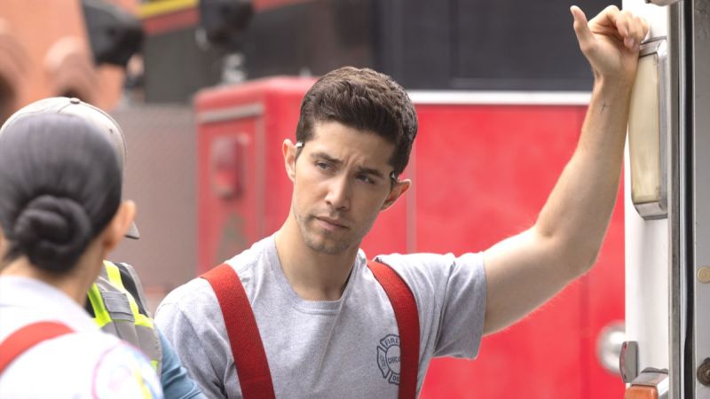 Brandon Larracuente as Sal Vasquez in Chicago Fire season 14, episode 2. (Photo Credit: Courtesy of NBC.)