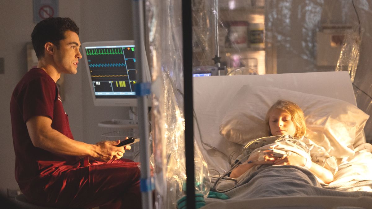 Darren Barnet as Dr. John Frost in Chicago Med season 11, episode 4. (Photo Credit: Courtesy of NBC.)