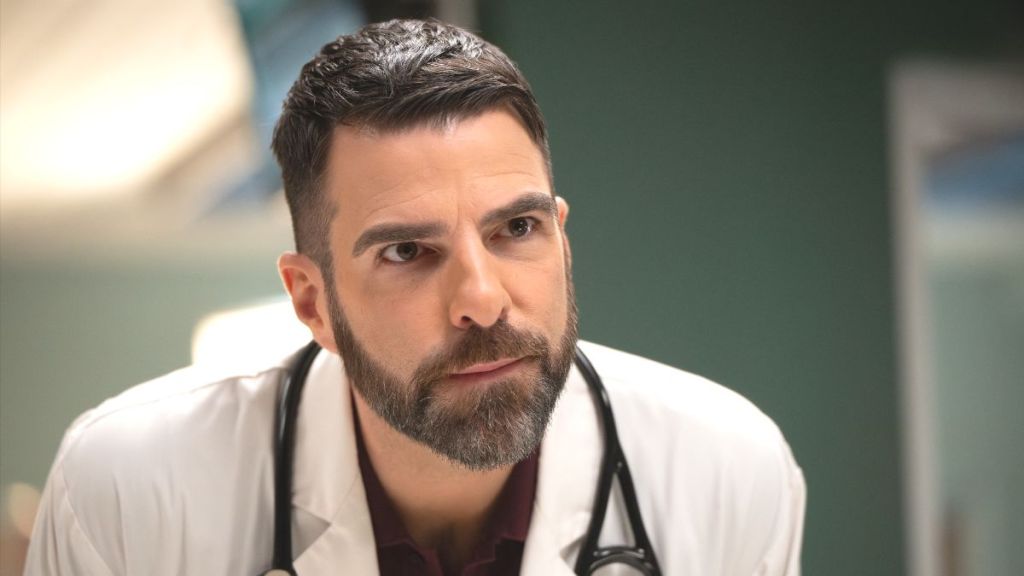 Actor Zachary Quinto as Dr. Oliver Wolf in Brilliant Minds season 2, episode 3. (Photo Credit: Courtesy of NBC.)