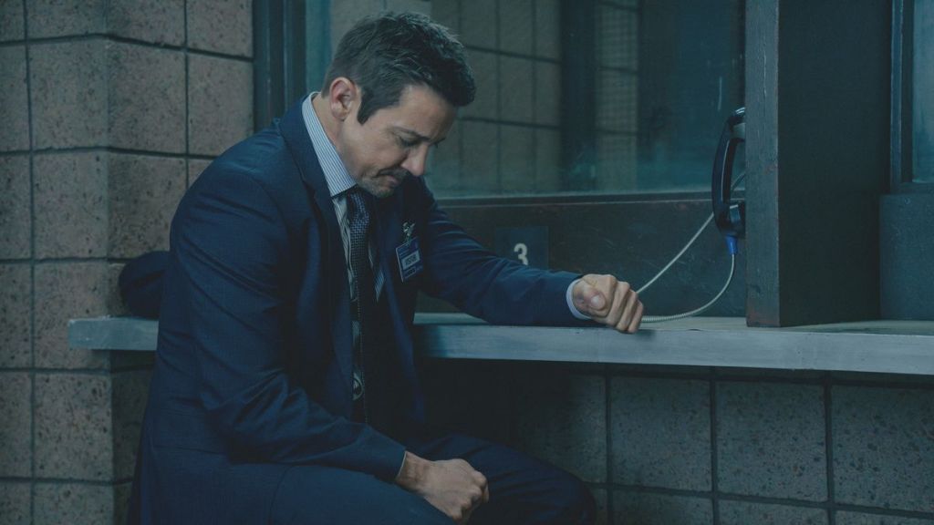 Actor Jeremy Renner as Mike McLusky in Mayor of Kingstown season 4 episode 5. (Photo Credit: Courtesy of Paramount+.)
