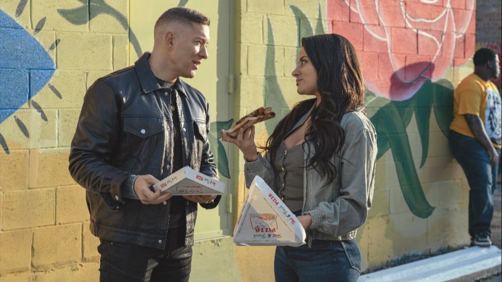 Actor Joseph Sikora as Tommy Egan and actor Carmela Zumbado as Mireya Garcia in Power Book IV: Force season 3 episode 2. (Photo Credit: Courtesy of Starz.)