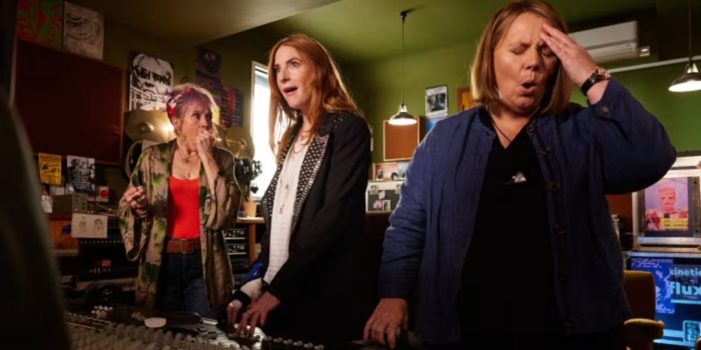 Riot Women actors Joanna Scanlan and Rosalie Craig talk becoming rock stars ahead of BritBox debut