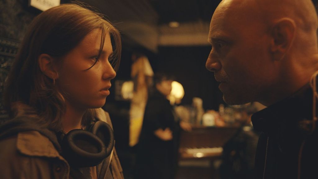 Actor Aksel Hennie as Even and actor Hannah Elise Adolfsen Fjeldbraaten as Annie in the Viaplay TV series Stayer. (Photo Credit: Courtesy of Viaplay.)