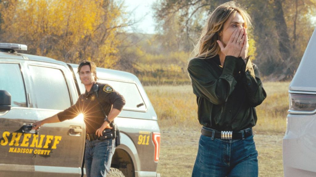 Ben Schnetzer as Van Davis and Beau Garrett as Abby Reese in The Madison season 1 episode 4. (Photo Credit: Courtesy of Prime Video.)