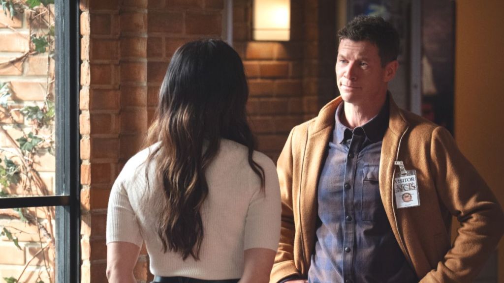 Katrina Law as Jessica Knight and Chad Michael Collins as Matthew Malone in NCIS season 23 episode 11. (Photo Credit: Courtesy of CBS.)