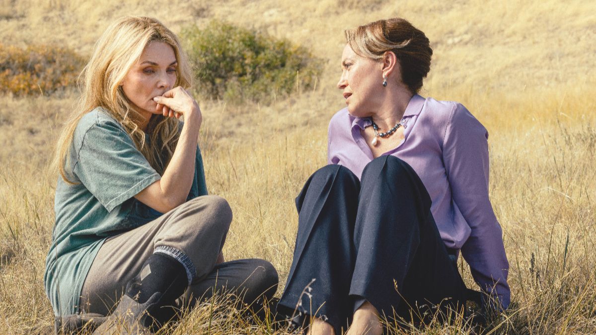 Michelle Pfeiffer as Stacy Clyburn and Rebecca Spence as Liliana in The Madison season 1 episode 4. (Photo Credit: Courtesy of Paramount Plus.)