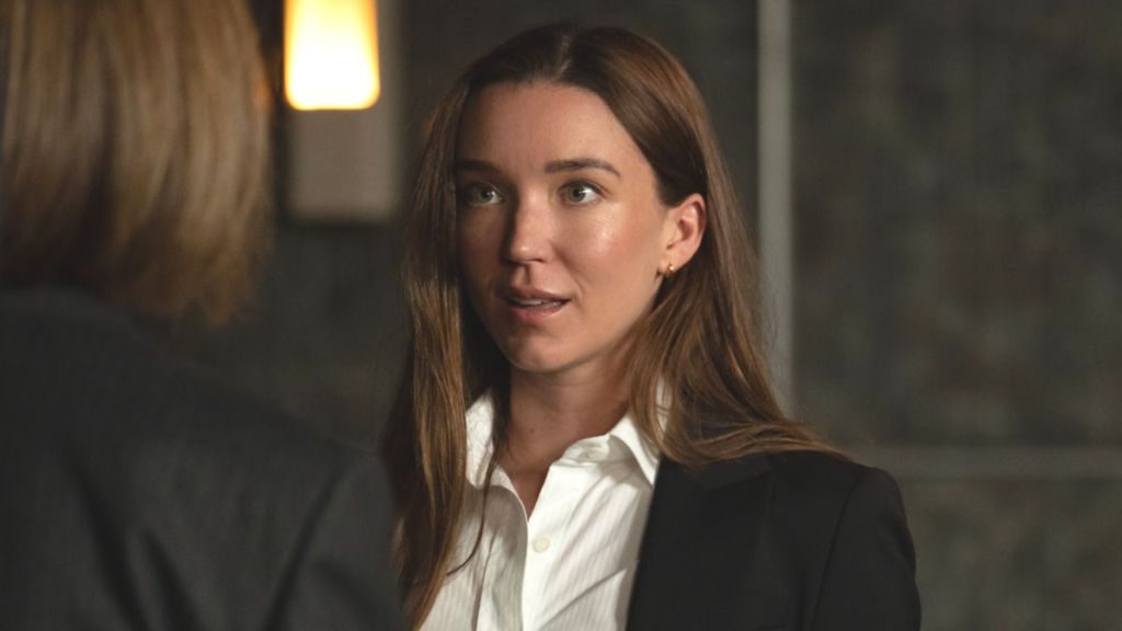 Nicole Brydon Bloom as Jane Driscoll in Paradise season 2 episode 6. (Photo Credit: Courtesy of Hulu.)