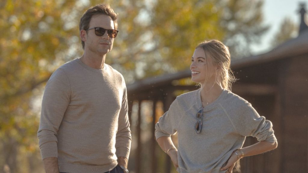 Patrick J. Adams as Russell and Elle Chapman as Paige in The Madison. (Photo Credit: Courtesy of Paramount+.)
