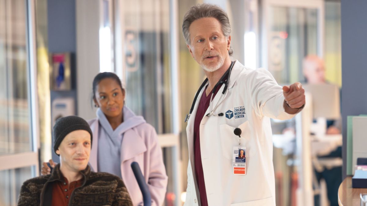 Steven Weber as Dean Archer in Chicago Med season 11 episode 15. (Photo Credit: Courtesy of NBC.)