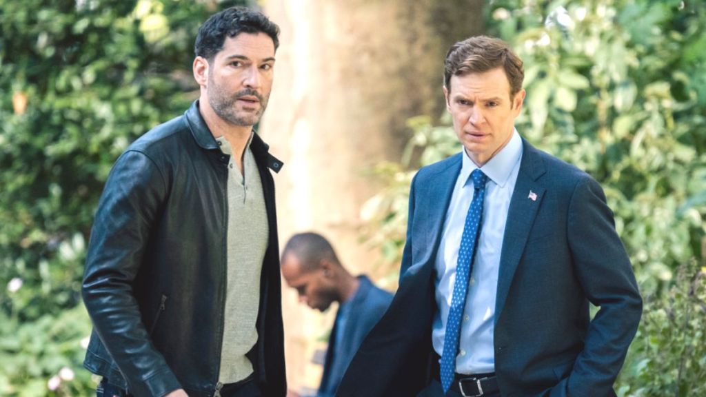 Tom Ellis as Colin Glass and Nick Gehlfuss as Bill Goodman in CIA season 1 episode 5. (Photo Credit: Courtesy of CBS.)