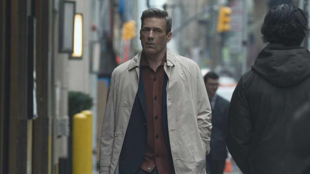 Jon Hamm as Coop in Your Friends and Neighbors season 2 episode 2. (Photo Credit: Courtesy of Apple TV.)