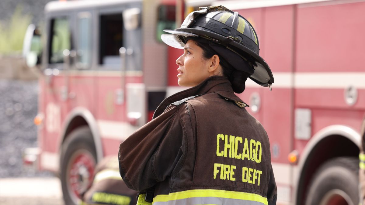Miranda Rae Mayo as Stella Kidd in Chicago Fire season 15, episode 2. (Photo Credit: Courtesy of NBC.)